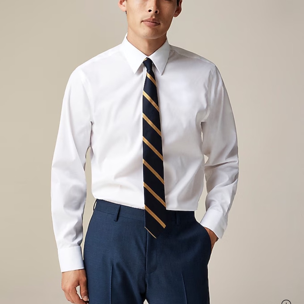 J.Crew Slim-fit Bowery wrinkle-free stretch cotton shirt with spread collar